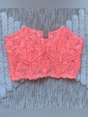 Victoria’s Secret Coral lace corset